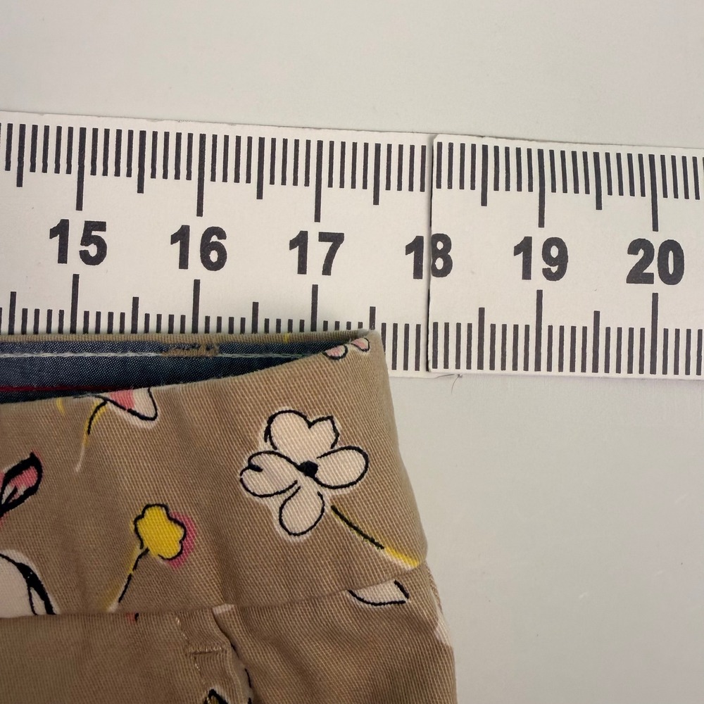 Tommy Hilfiger Womens 10Pants Tan Pink Yellow Brown Floral Chino Khaki Casual - Picture 4 of 5